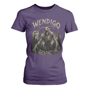 Wendigo Cryptid Monster T Shirt For Women Heavy Metal Dark Fantasy Horror Graphic TS10 Purple Print Your Wear