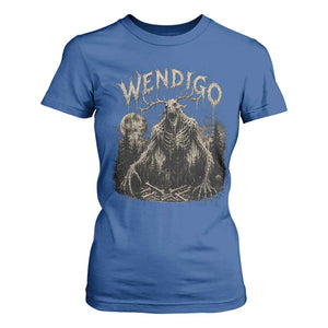 Wendigo Cryptid Monster T Shirt For Women Heavy Metal Dark Fantasy Horror Graphic TS10 Royal Blue Print Your Wear