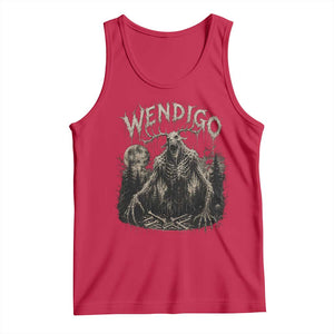Wendigo Cryptid Monster Tank Top Heavy Metal Dark Fantasy Horror Graphic TS10 Red Print Your Wear