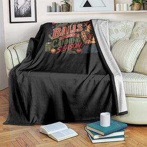Grab Your Balls Its Canning Season Funny Food Preservation Throw Blanket Vintage Retro Country Girl Graphic