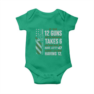 If I Had 12 Guns and The Government Math Second Amendment Baby Onesie