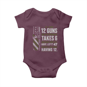 If I Had 12 Guns and The Government Math Second Amendment Baby Onesie
