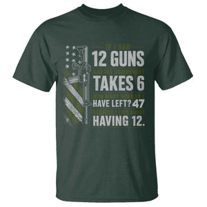 If I Had 12 Guns and The Government Math Second Amendment T Shirt