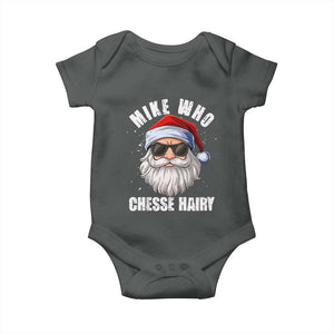 Funny Santa Jokes Baby Onesie Mike Who Chesse Hairy Inappropriate Adult Humor Christmas TS10 Dark Heather Print Your Wear