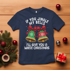 Jingle Bell Christmas T Shirt Funny Naughty White Elephant Gag Gift Exchange TS10 Navy Print Your Wear