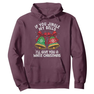 Jingle Bell Christmas Hoodie Funny Naughty White Elephant Gag Gift Exchange TS10 Maroon Print Your Wear