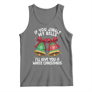 Jingle Bell Christmas Tank Top Funny Naughty White Elephant Gag Gift Exchange TS10 Black Heather Print Your Wear