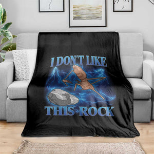 Marcus The Worm Meme Throw Blanket I Don't Like This Rock Bootleg TS10 Print Your Wear