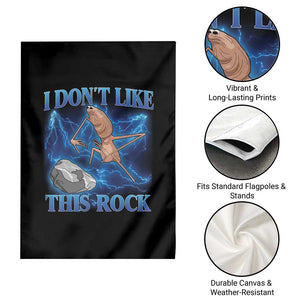 Marcus The Worm Meme Garden Flag I Don't Like This Rock Bootleg TS10 Print Your Wear