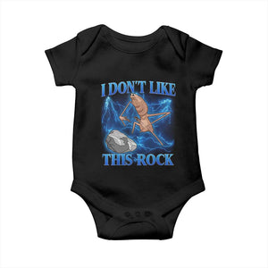 Marcus The Worm Meme Baby Onesie I Don't Like This Rock Bootleg TS10 Black Print Your Wear
