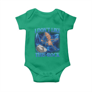 Marcus The Worm Meme Baby Onesie I Don't Like This Rock Bootleg TS10 Irish Green Print Your Wear