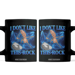 Marcus The Worm Meme Coffee Mug I Don't Like This Rock Bootleg TS10 Black Print Your Wear