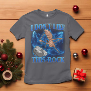 Marcus The Worm Meme T Shirt I Don't Like This Rock Bootleg TS10 Charcoal Print Your Wear