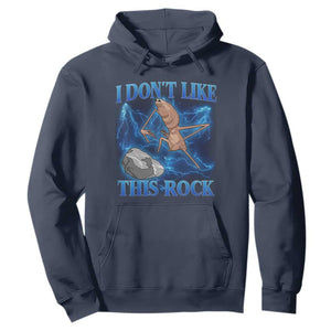 Marcus The Worm Meme Hoodie I Don't Like This Rock Bootleg TS10 Navy Print Your Wear