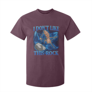 Marcus The Worm Meme T Shirt For Kid I Don't Like This Rock Bootleg TS10 Maroon Print Your Wear