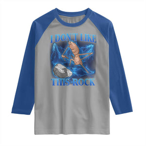Marcus The Worm Meme Raglan Shirt I Don't Like This Rock Bootleg TS10 Sport Gray Royal Print Your Wear