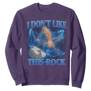 Marcus The Worm Meme Sweatshirt I Don't Like This Rock Bootleg TS10 Purple Print Your Wear