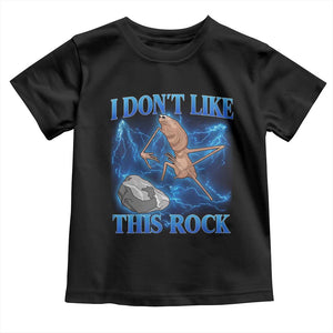 Marcus The Worm Meme Toddler T Shirt I Don't Like This Rock Bootleg TS10 Black Print Your Wear