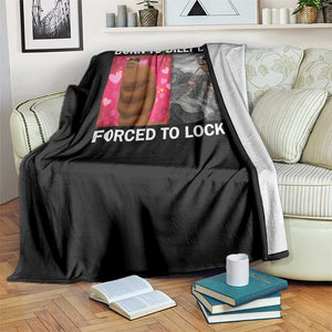 Marcus The Worm Meme Throw Blanket Born To Dilly Dally Forced To Lock In Funny Cute Brainrot TS10 Print Your Wear