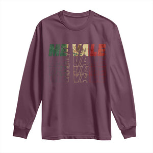 Me Vale Mexican Flag Long Sleeve Shirt Sarcastic Saying Latino Spanish Slang TS10 Maroon Print Your Wear