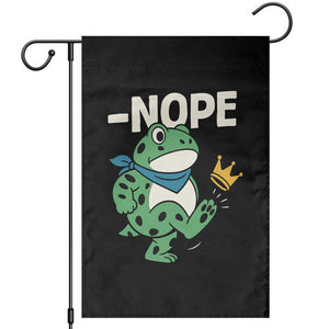No Kings in America Portland Frog Garden Flag Funny Political Meme TS10 Black Print Your Wear