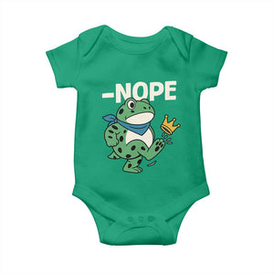 No Kings in America Portland Frog Baby Onesie Funny Political Meme TS10 Irish Green Print Your Wear