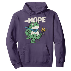 No Kings in America Portland Frog Hoodie Funny Political Meme TS10 Purple Print Your Wear