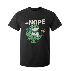 No Kings in America Portland Frog T Shirt For Kid Funny Political Meme TS10 Black Print Your Wear