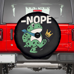 No Kings in America Portland Frog Spare Tire Cover Funny Political Meme TS10 Black Print Your Wear