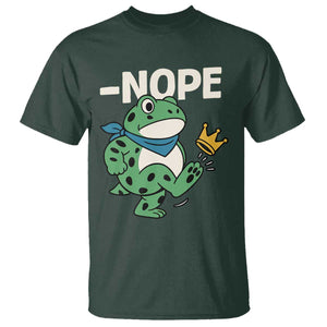 No Kings in America Portland Frog T Shirt Funny Political Meme TS10 Dark Forest Green Print Your Wear