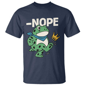 No Kings in America Portland Frog T Shirt Funny Political Meme TS10 Navy Print Your Wear