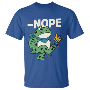 No Kings in America Portland Frog T Shirt Funny Political Meme TS10 Royal Blue Print Your Wear