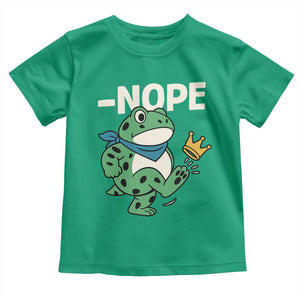 No Kings in America Portland Frog Toddler T Shirt Funny Political Meme TS10 Irish Green Print Your Wear