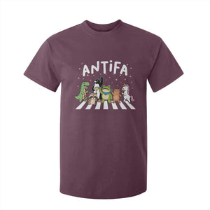 Resist Frog Protest T Shirt For Kid Antifa Inflatable Costume Portland Frog Political Satire TS10 Maroon Print Your Wear