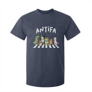 Resist Frog Protest T Shirt For Kid Antifa Inflatable Costume Portland Frog Political Satire TS10 Navy Print Your Wear
