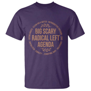 Radical Left Agenda Political T Shirt Equality Justice Climate Rights Liberal Satire TS10 Purple Print Your Wear