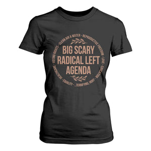 Radical Left Agenda Political T Shirt For Women Equality Justice Climate Rights Liberal Satire TS10 Black Print Your Wear