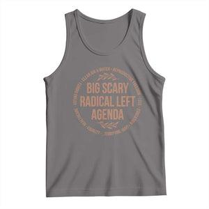 Radical Left Agenda Political Tank Top Equality Justice Climate Rights Liberal Satire TS10 Deep Heather Print Your Wear