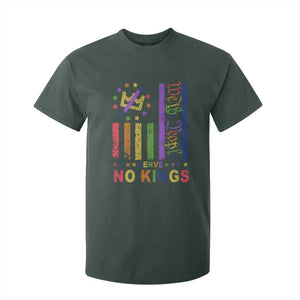 We The People No Kings in America T Shirt For Kid Protest LGBTQ+ American Flag TS10 Dark Forest Green Print Your Wear