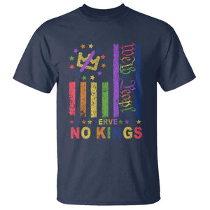 We The People No Kings in America T Shirt Protest LGBTQ+ American Flag TS10 Navy Print Your Wear