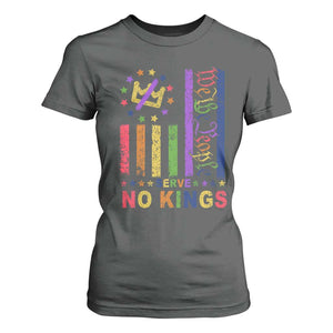 We The People No Kings in America T Shirt For Women Protest LGBTQ+ American Flag TS10 Dark Heather Print Your Wear