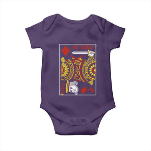No Kings in America Baby Onesie Resist Protest Playing Card TS10 Purple Print Your Wear