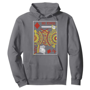 No Kings in America Hoodie Resist Protest Playing Card TS10 Charcoal Print Your Wear