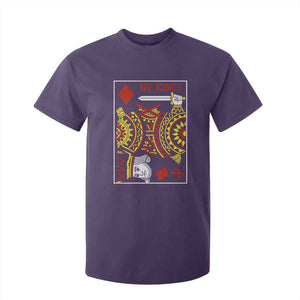 No Kings in America T Shirt For Kid Resist Protest Playing Card TS10 Purple Print Your Wear