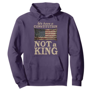 We Have A Constitution Not A King Hoodie Retro Social Justice American Flag TS10 Purple Print Your Wear