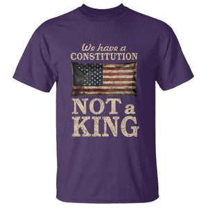 We Have A Constitution Not A King T Shirt Retro Social Justice American Flag TS10 Purple Print Your Wear