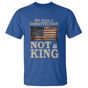 We Have A Constitution Not A King T Shirt Retro Social Justice American Flag TS10 Royal Blue Print Your Wear