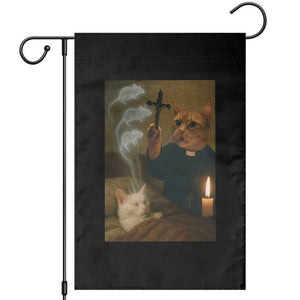Funny Exorcist Cat Meme Garden Flag Dark Humor Cat TS10 Black Print Your Wear