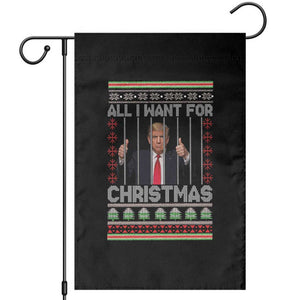 Funny Christmas Trump Prison Garden Flag All I Want For Xmas Is Subtle FDT TS10 Black Print Your Wear