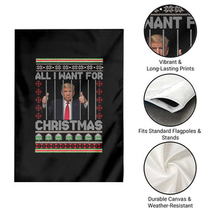 Funny Christmas Trump Prison Garden Flag All I Want For Xmas Is Subtle FDT TS10 Print Your Wear